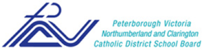 Catholic School board logo. A stylized P incorporates the cross the V,N,C.
