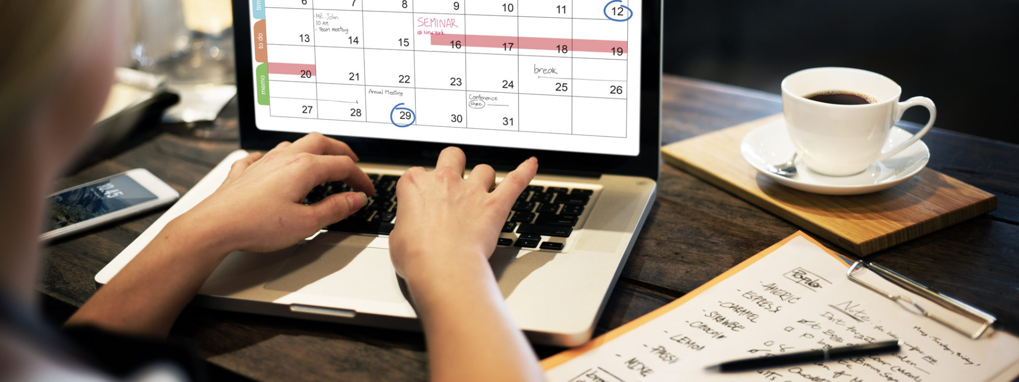 Calender Planner Organization Management Remind Concept
