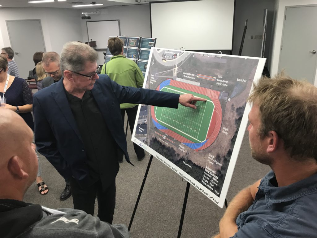 Open house for Holy Cross CSS Track Field