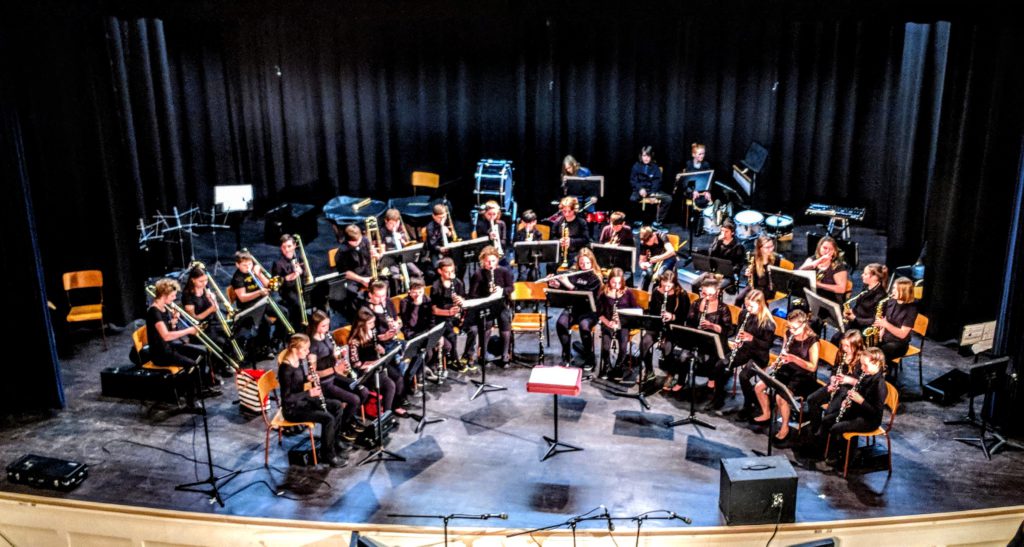 school band at competition