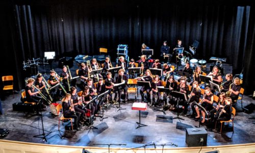 school band at competition