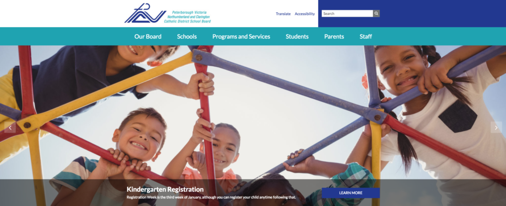 Screen Grab of new PVNC Website