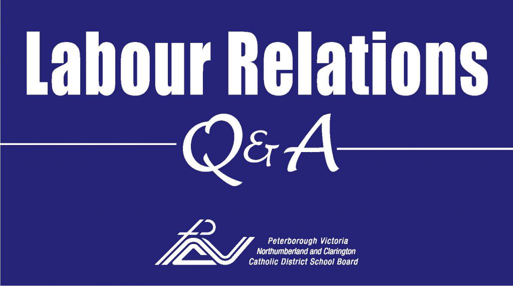 Labour relations Q and A notice