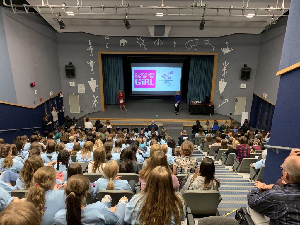 female students attending seminar