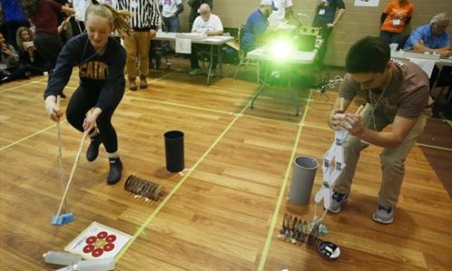 students partaking in engineering competitions