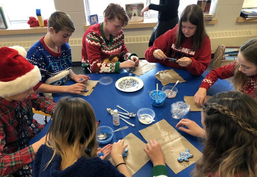 Group of students planning school water initiatives