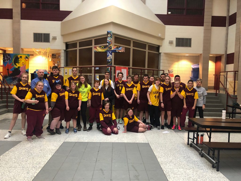t. Peter Special Olympics Basketball Team Group Photo