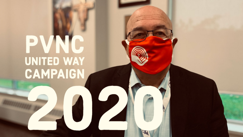 Image of Director of Education wearing a United Way mask