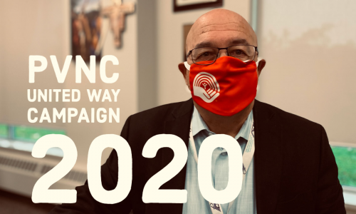 Image of Director of Education wearing a United Way mask