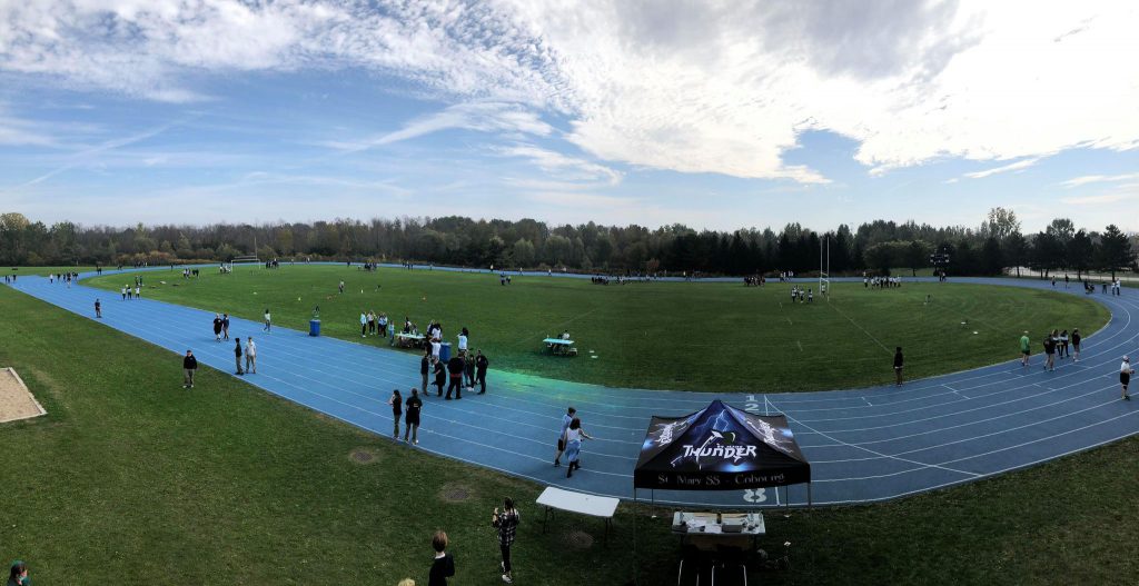 Panoramic view of St. Mary field.