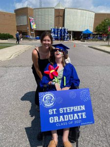 Katie at St. Stephen graduation.