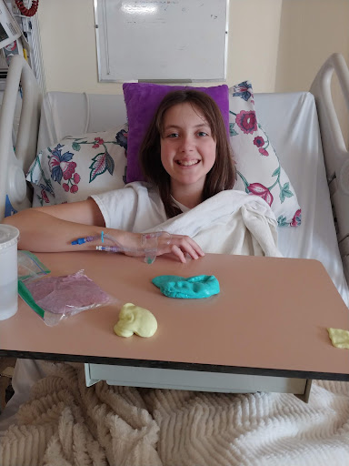 Photo of Katie in recovery.