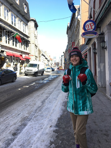 Photo of Katie at ski village.