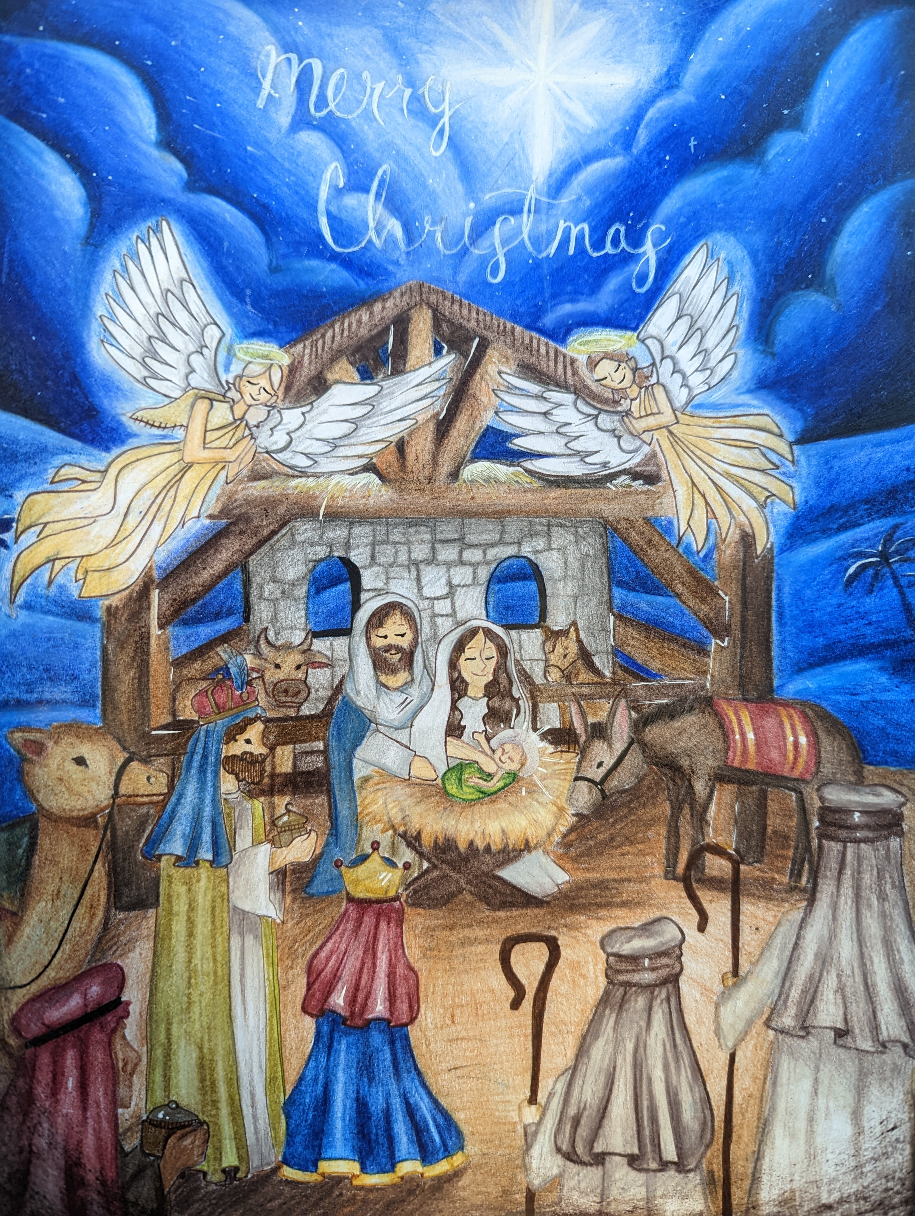Maia M Christmas Card Cover