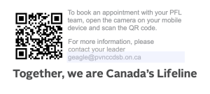 QR Code for PVNC Blood Services Team