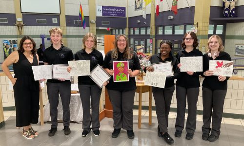 Holy Trinity students legion posters.