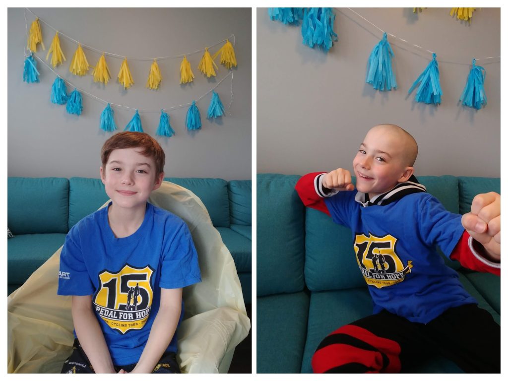 sam cooper haircut for cancer