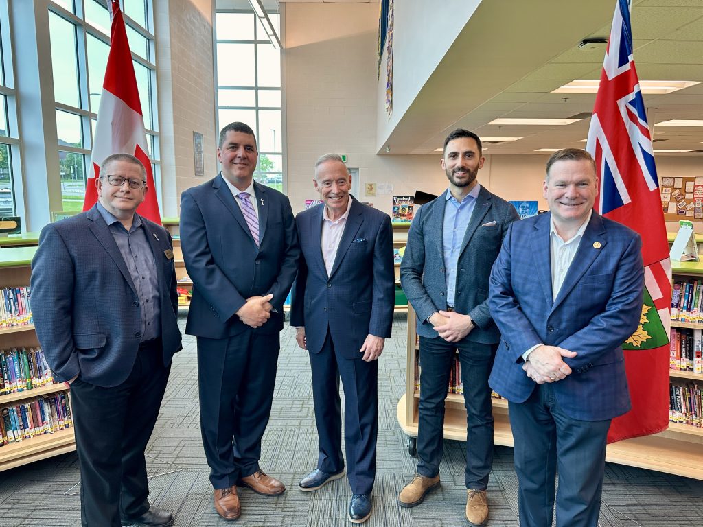 Politicians standing for a photo op