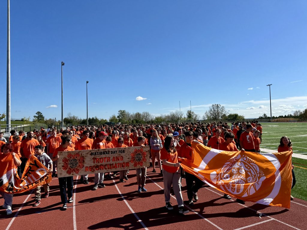 Students take part in Orange Shirt Day