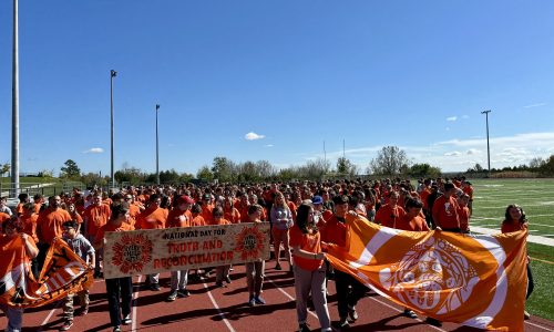 Students take part in Orange Shirt Day