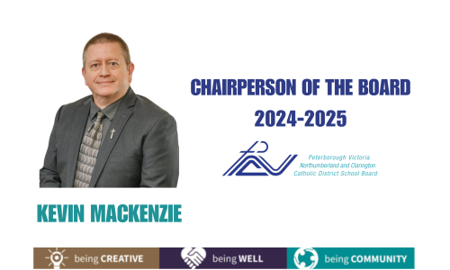 photo of board chair with text