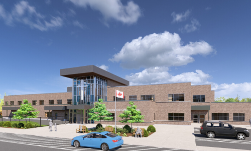 Artist rendering of new Clarington school