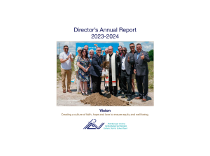 Screenshot of title page of 2023-2024 Director's Report.