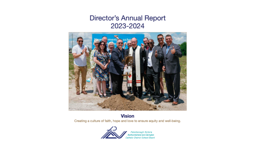 Screenshot of title page of 2023-2024 Director's Report.