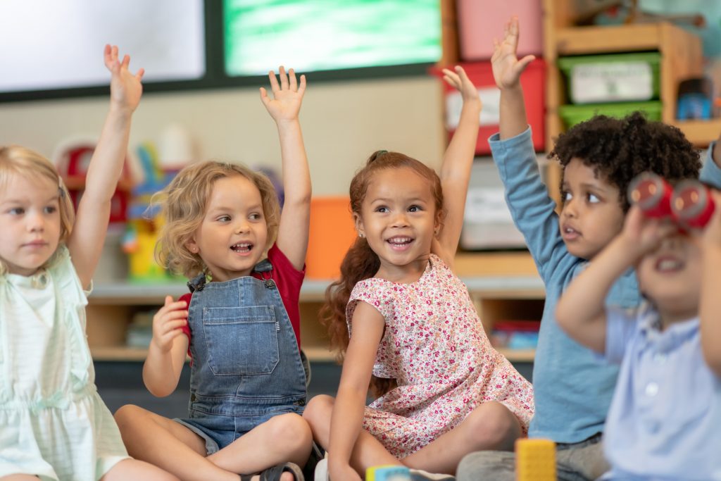 Group of students in class