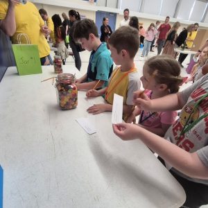 Students take part in math problems.