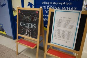 Signage for School Anniversary.