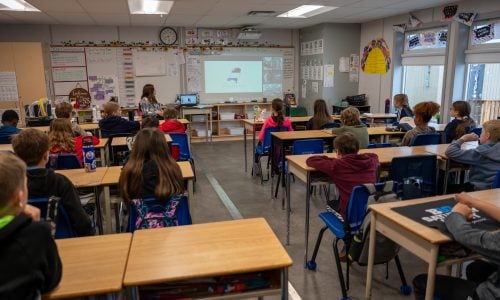 Classroom of students