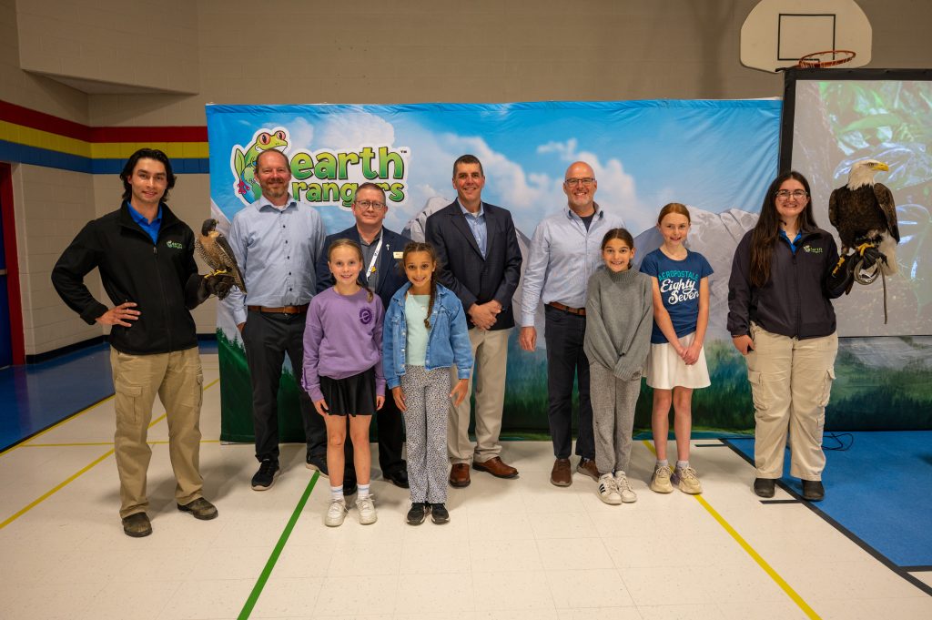 Group photo at a school assembly.
