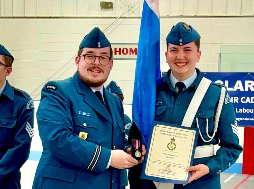 Air cadet receives a King Charles III Coronation Medal
