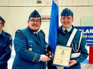 Air cadet receives a King Charles III Coronation Medal