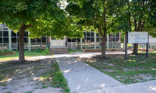 An exterior photo of St. Mary Catholic Elementary School in Campbellford in July 2025.